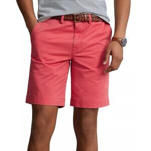 POLO RALPH LAUREN Stretch Classic Fit 9” Seam Chino Shorts Pink Boy Youth 16 XL